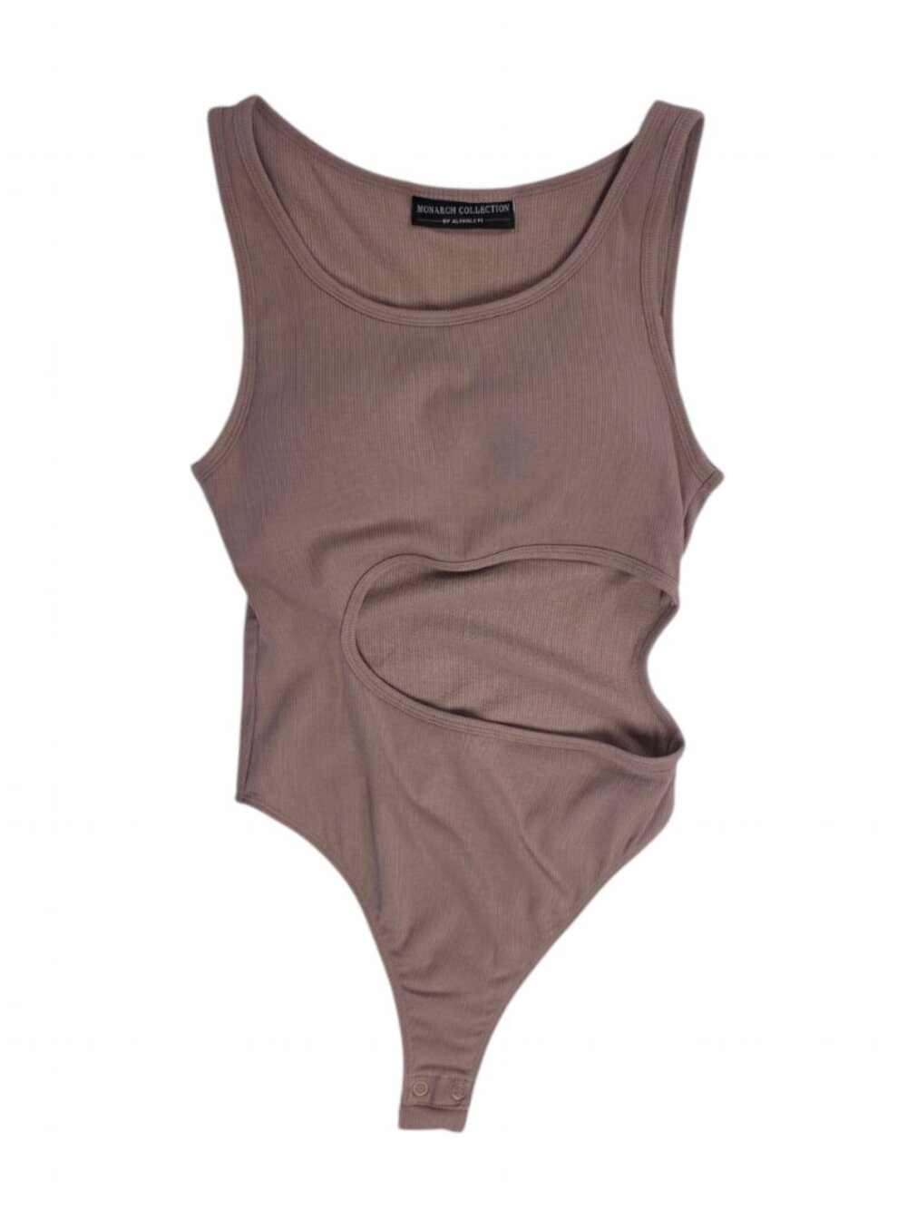 Monarch Collection by Alphalete Ribbed Cut Out Bodysuit